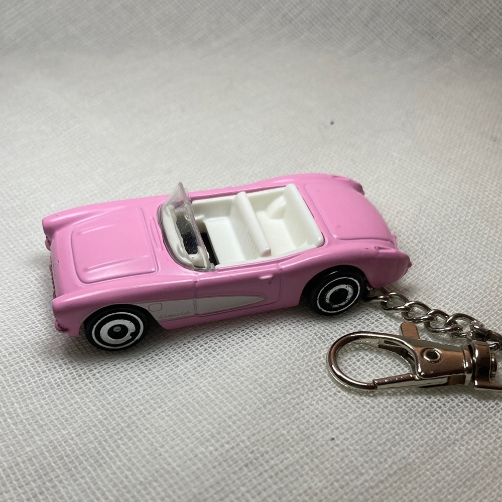 Pink Toy Car Keychain